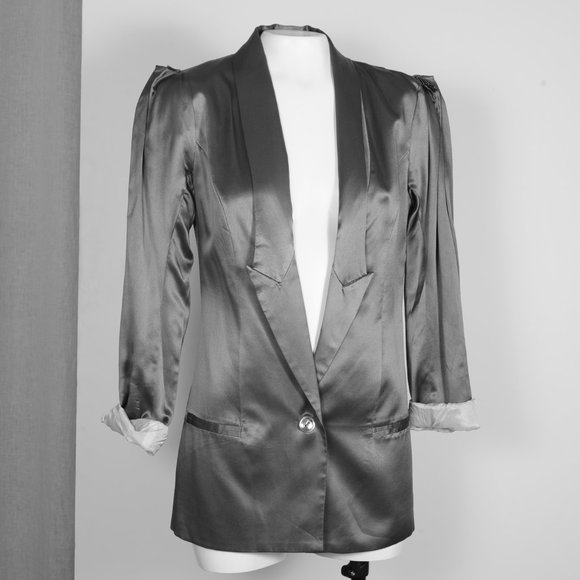 Wink Lilac Silk Blazer - Picture 7 of 9